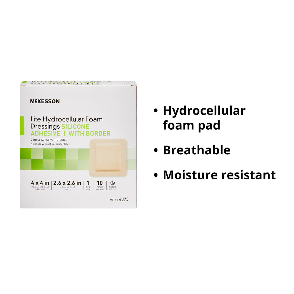 McKesson close-up adhesivo de silicona suave que protege la piel