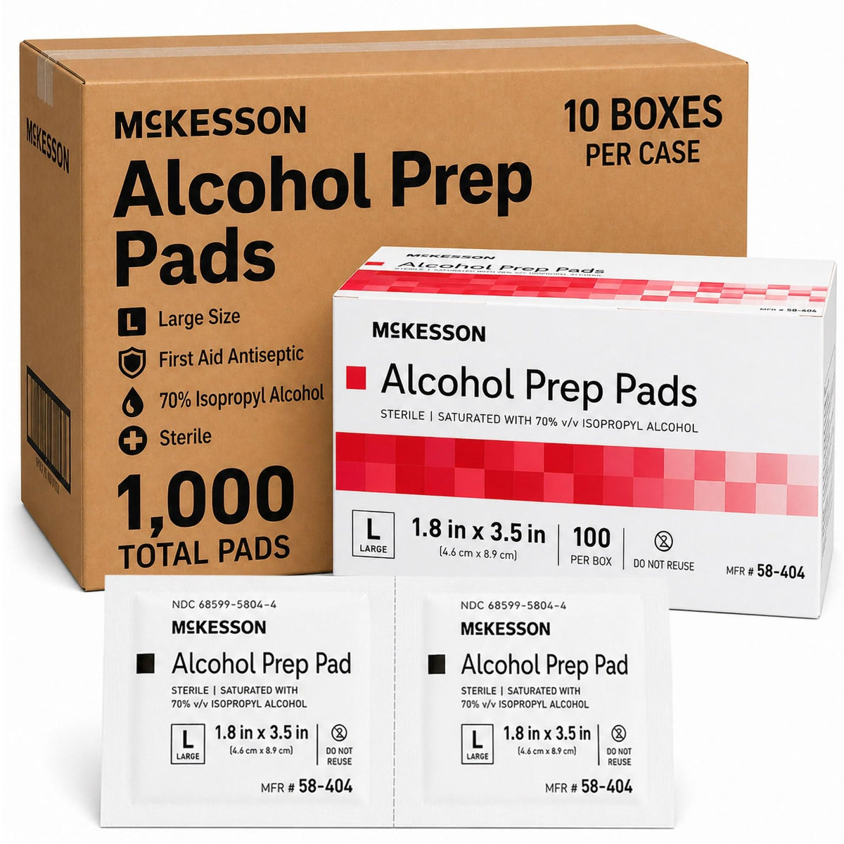 McKesson empaque delantero de caja grande, organización y reposición rápida