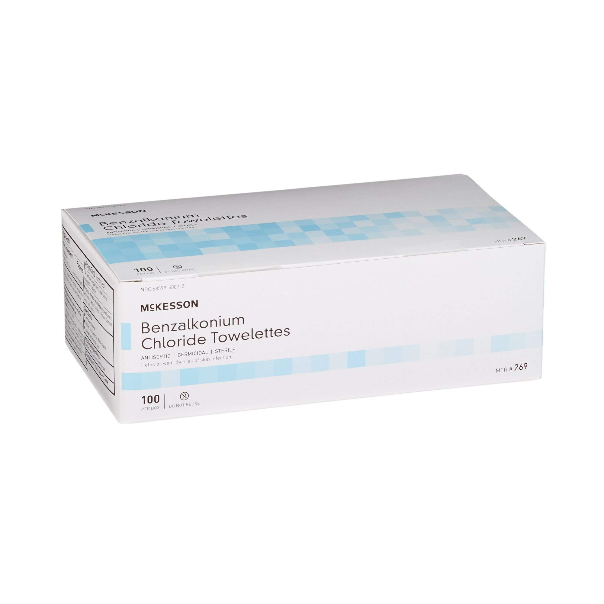 McKesson etiqueta con 0.13% benzalkonio cloruro indicando contenido activo claro