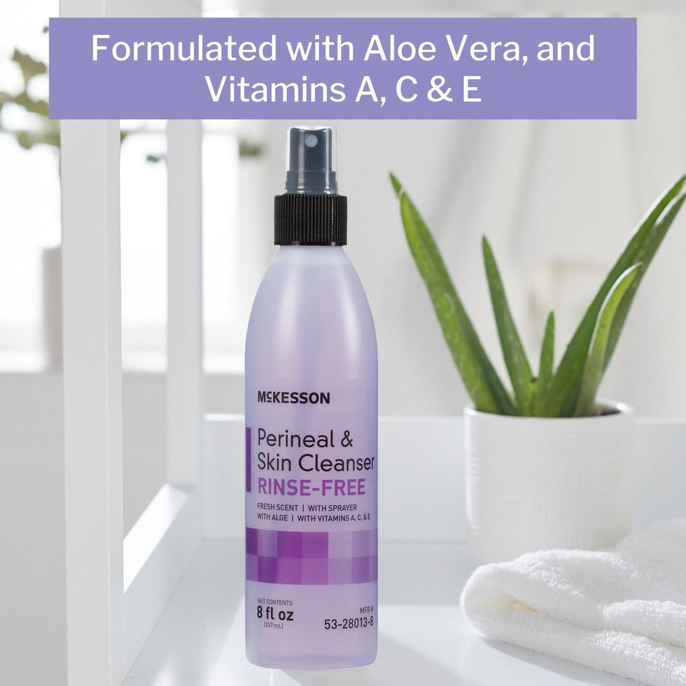 McKesson etiqueta con ingredientes y vitaminas para piel sensible
