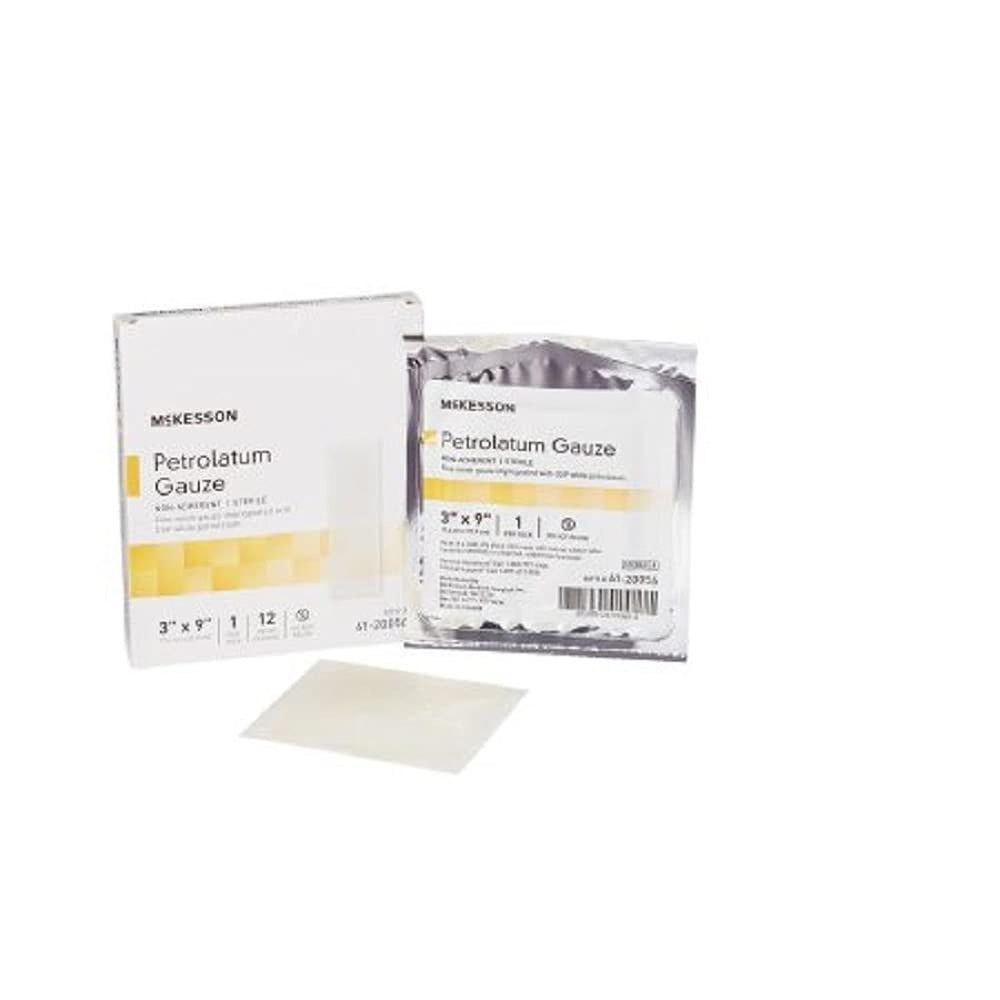 McKesson paquete frontal 3x9" estéril, presentación caja de 12, protección inmediata