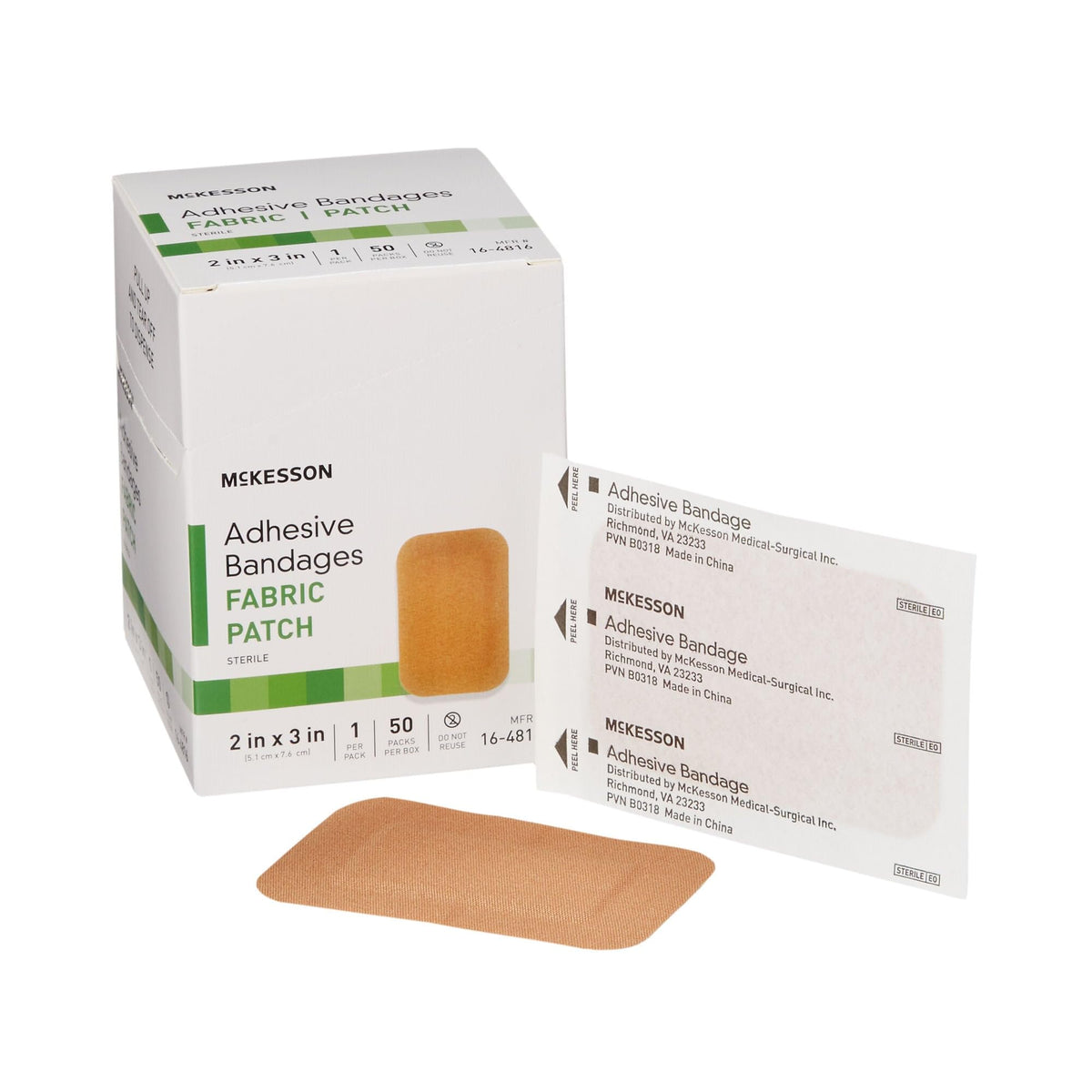 McKesson frente del empaque mostrando caja y cantidad, fácil identificación