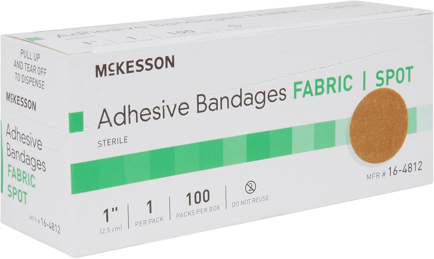 McKesson Medi-Pak apósito aplicado en dedo mostrando adaptación y protección