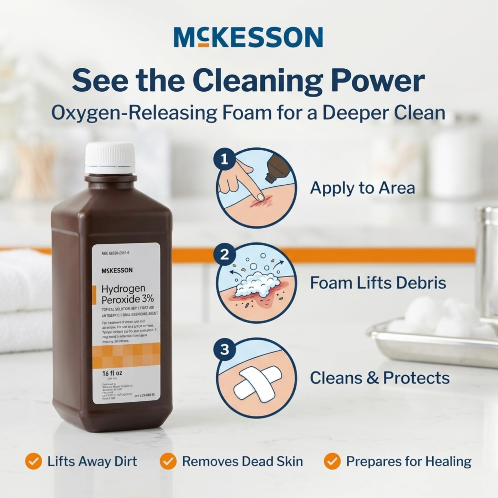 McKesson etiqueta USP con información clara y beneficios de seguridad