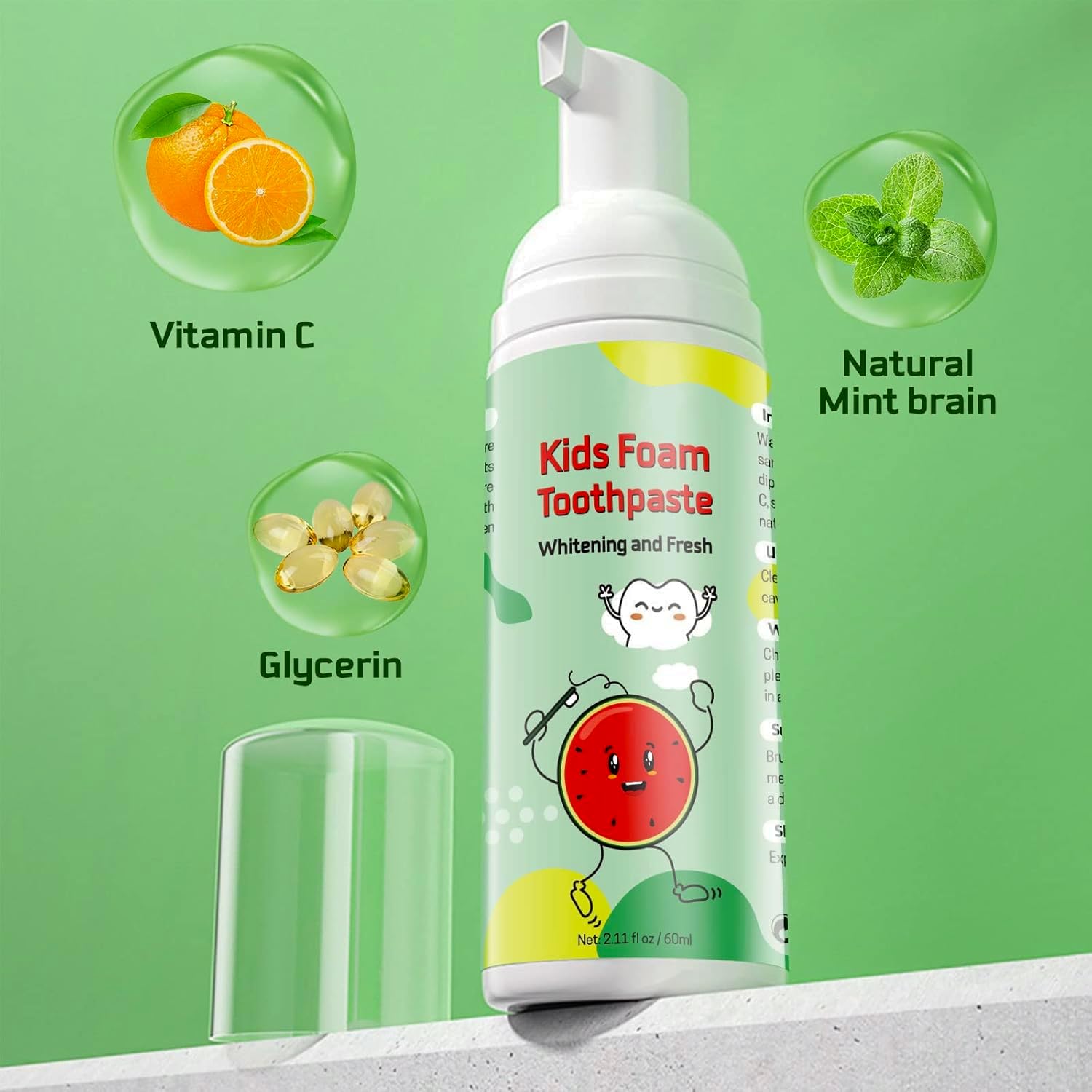 Mcukv etiqueta con ingredientes naturales que inspira confianza
