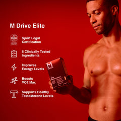 Mdrive cápsulas textura y color indicando dosificación fácil y absorción confiable