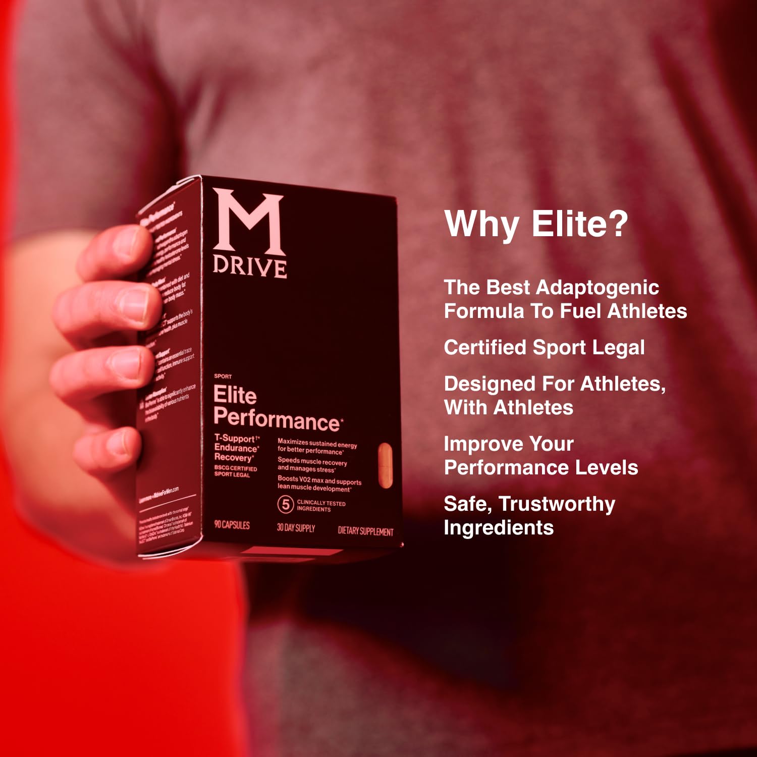 Mdrive etiqueta nutricional legible con dosis y beneficios claramente expuestos