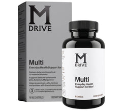 Mdrive frasco frontal mostrando diseño y dosis para conveniencia diaria