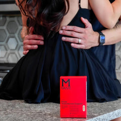 Mdrive etiqueta con lista de ingredientes y beneficios claros
