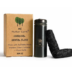 ME MOTHER EARTH estuche de acero negro elegante y reutilizable, reduce residuos