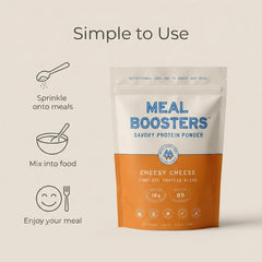 Meal Boosters integrado en huevos revueltos, aportando proteína y cremosidad