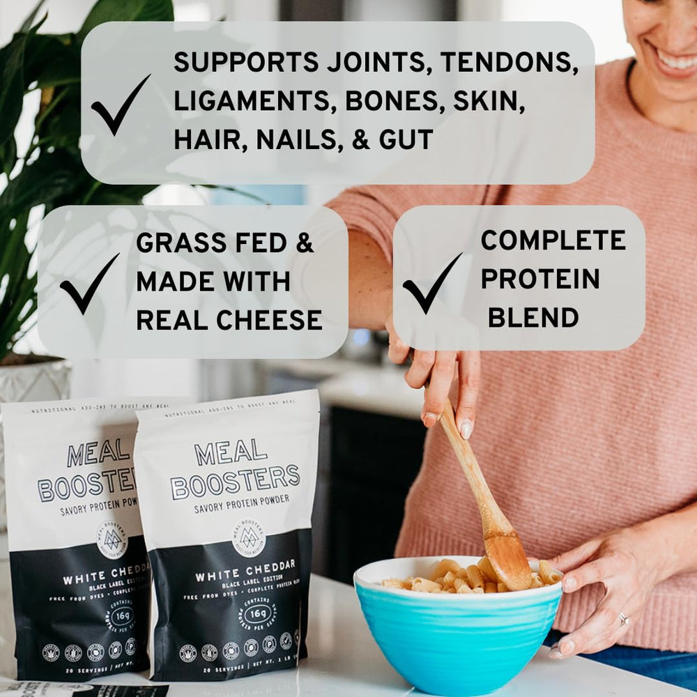 Meal Boosters incorporado en plato de pasta, aumenta proteína sin cambiar textura