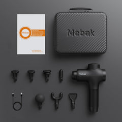 Mebak 3 accesorios dispuestos: siete cabezales y cable de carga