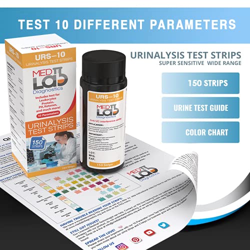 Med Lab carta de colores grande incluida para lectura precisa y confiable