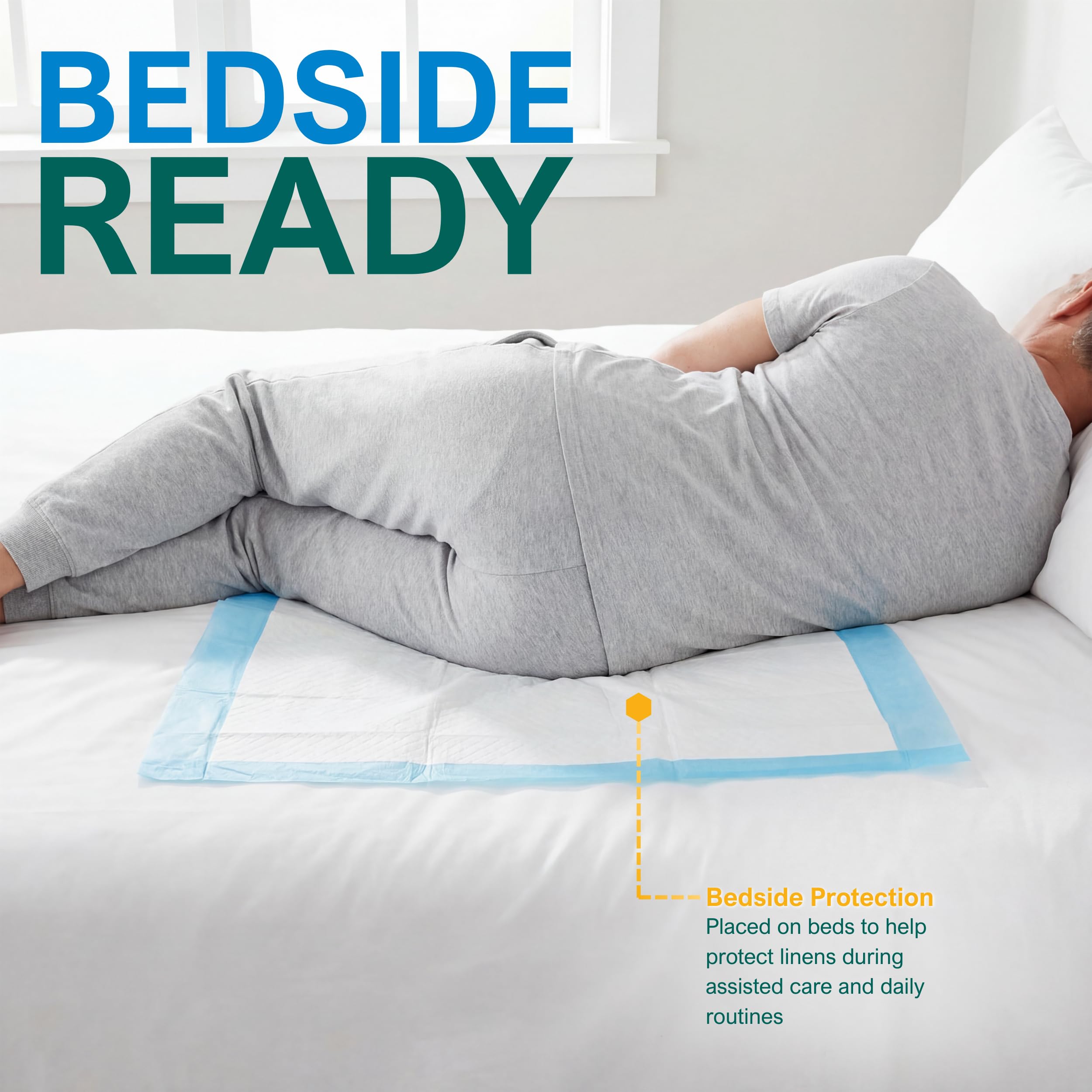 MED PRIDE textura superior de la almohadilla que facilita la absorción rápida