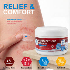 MED PRIDE crema aplicada en antebrazo para aliviar picazón rápidamente