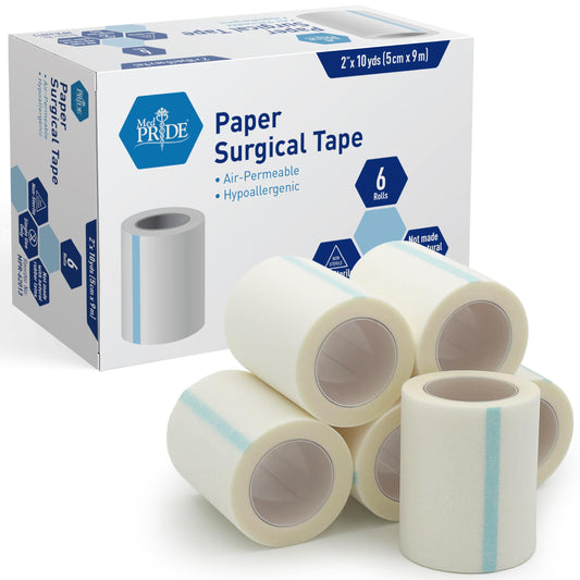 MED PRIDE empaque frontal con seis rollos listos para uso, higiene garantizada