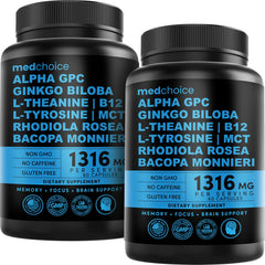 MEDCHOICE frasco delantero mostrando etiqueta clara y beneficios