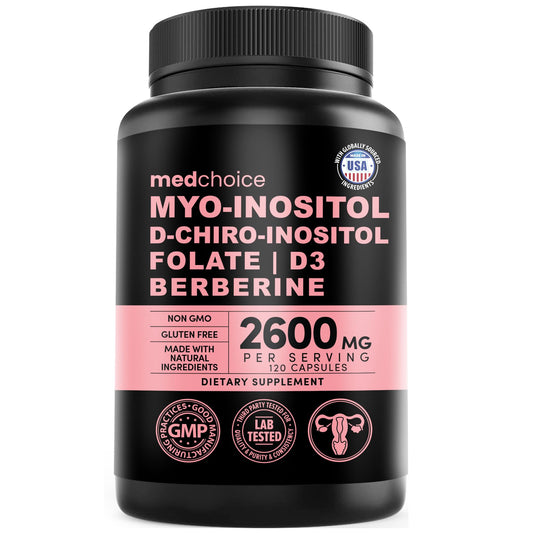 MEDCHOICE frente del empaque mostrando la marca y beneficio de apoyo hormonal