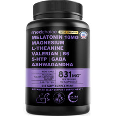 MedChoice frente del envase mostrando el producto y beneficio para dormir mejor