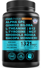 MEDCHOICE frontal del envase mostrando 60 cápsulas y ventaja de mezcla 12-en-1