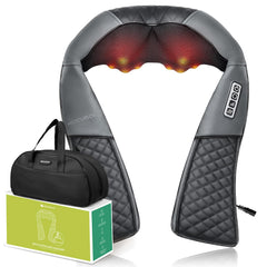 Medcursor masajeadro cuello frontal mostrando diseño y botones, comodidad instantánea