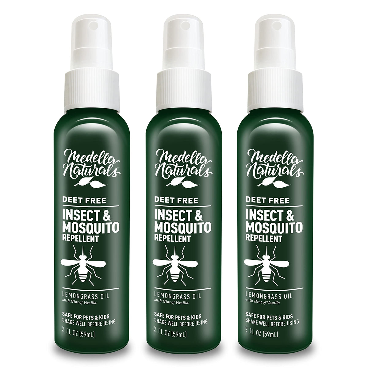 Medella Naturals vista frontal del aerosol, protección natural en spray