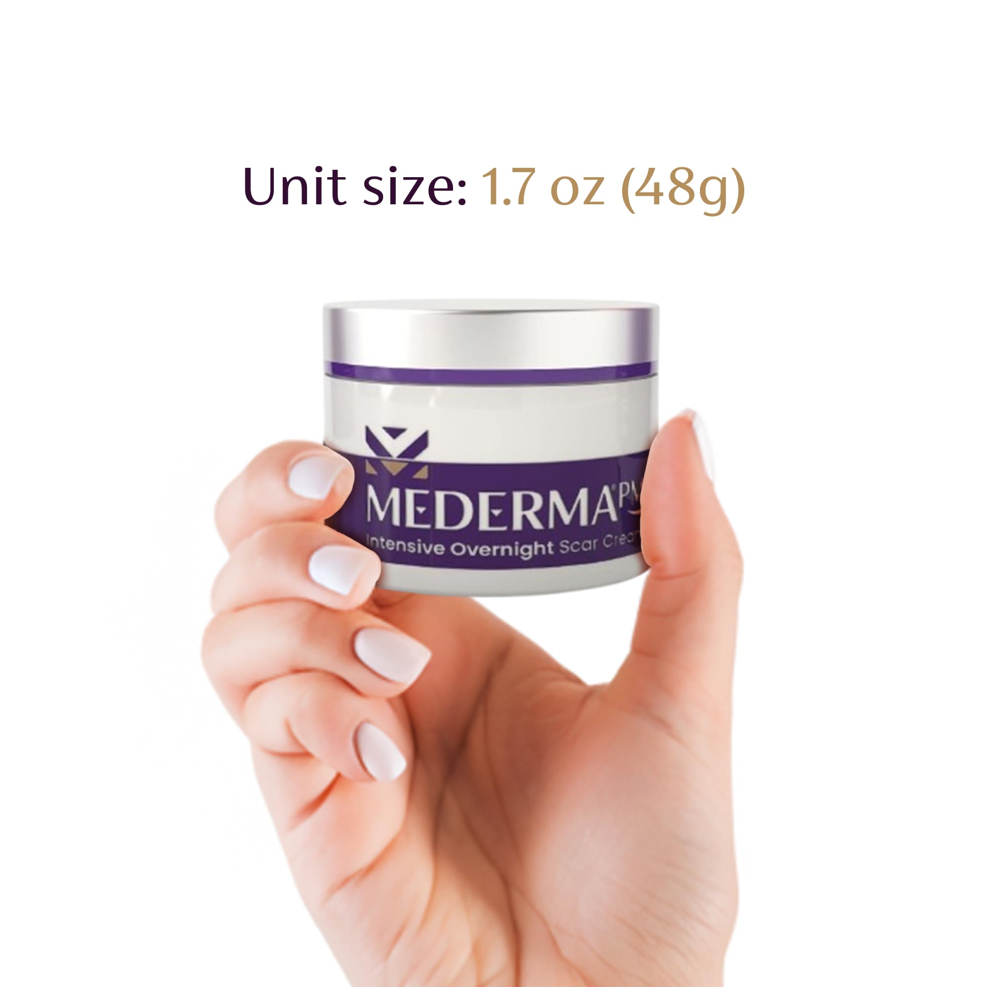 Mederma PM textura de crema en primer plano para fácil absorción