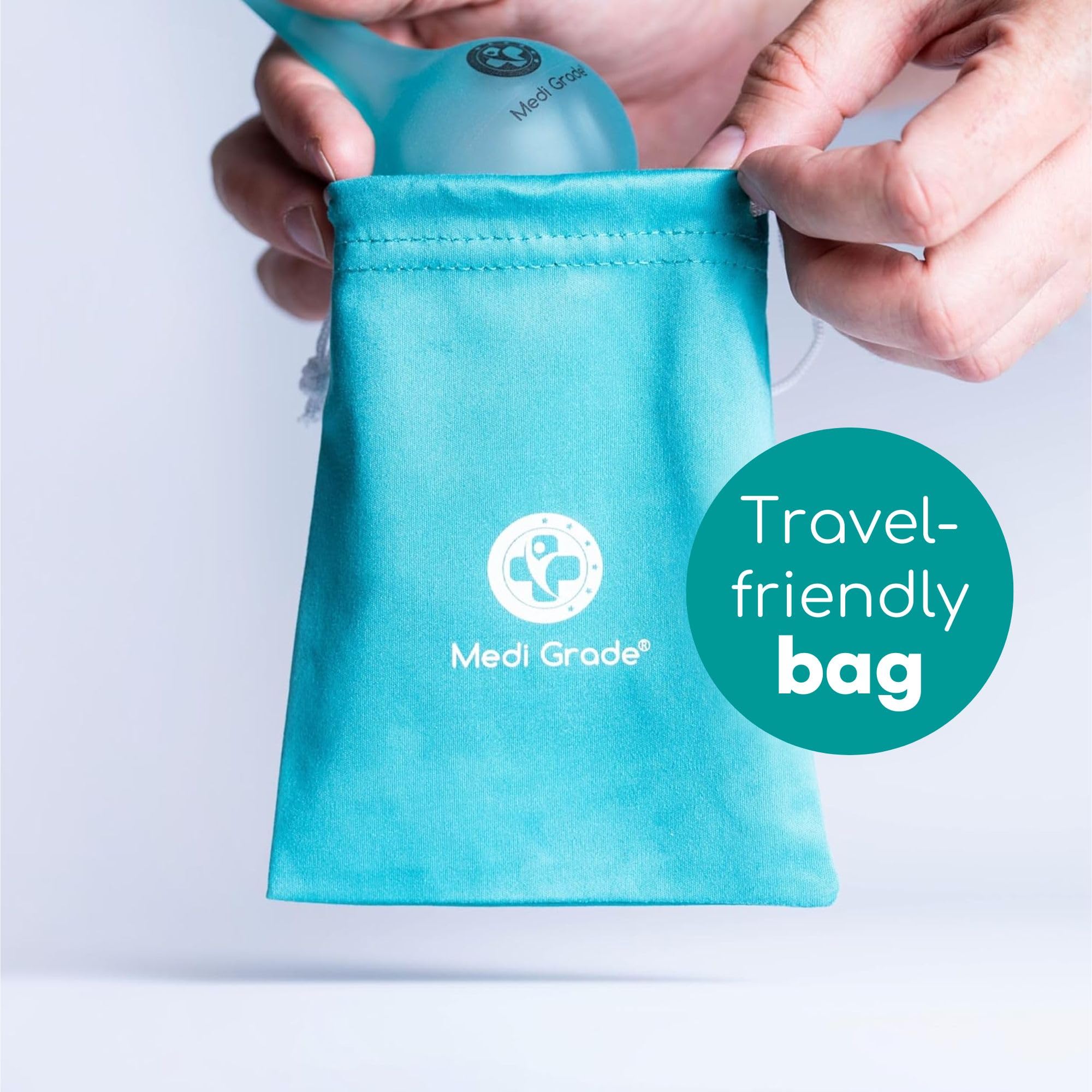 Medi Grade bolsa higiénica con jeringa y boquilla, fácil de guardar