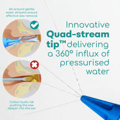 Medi Grade boquilla quad-stream en primer plano para irrigación precisa