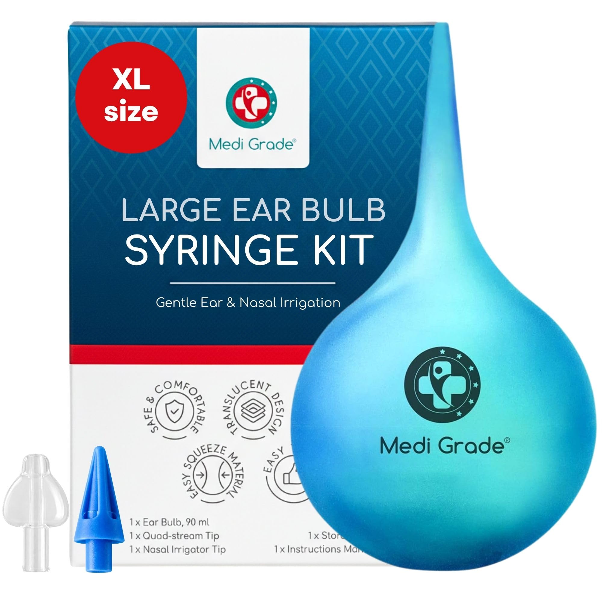 Medi Grade frente del envase mostrando el kit y beneficios higiénicos