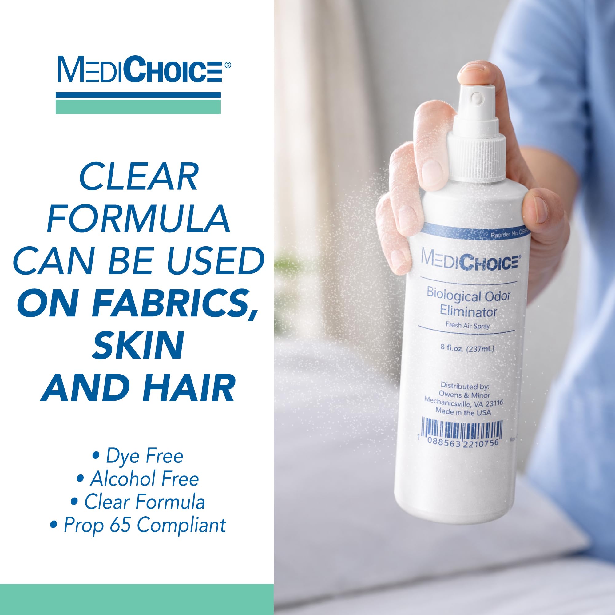 MediChoice aplicación en piel y cabello para control suave de olores