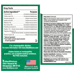 MediNatura BHI calming stress blend natural actives for relaxed evenings.