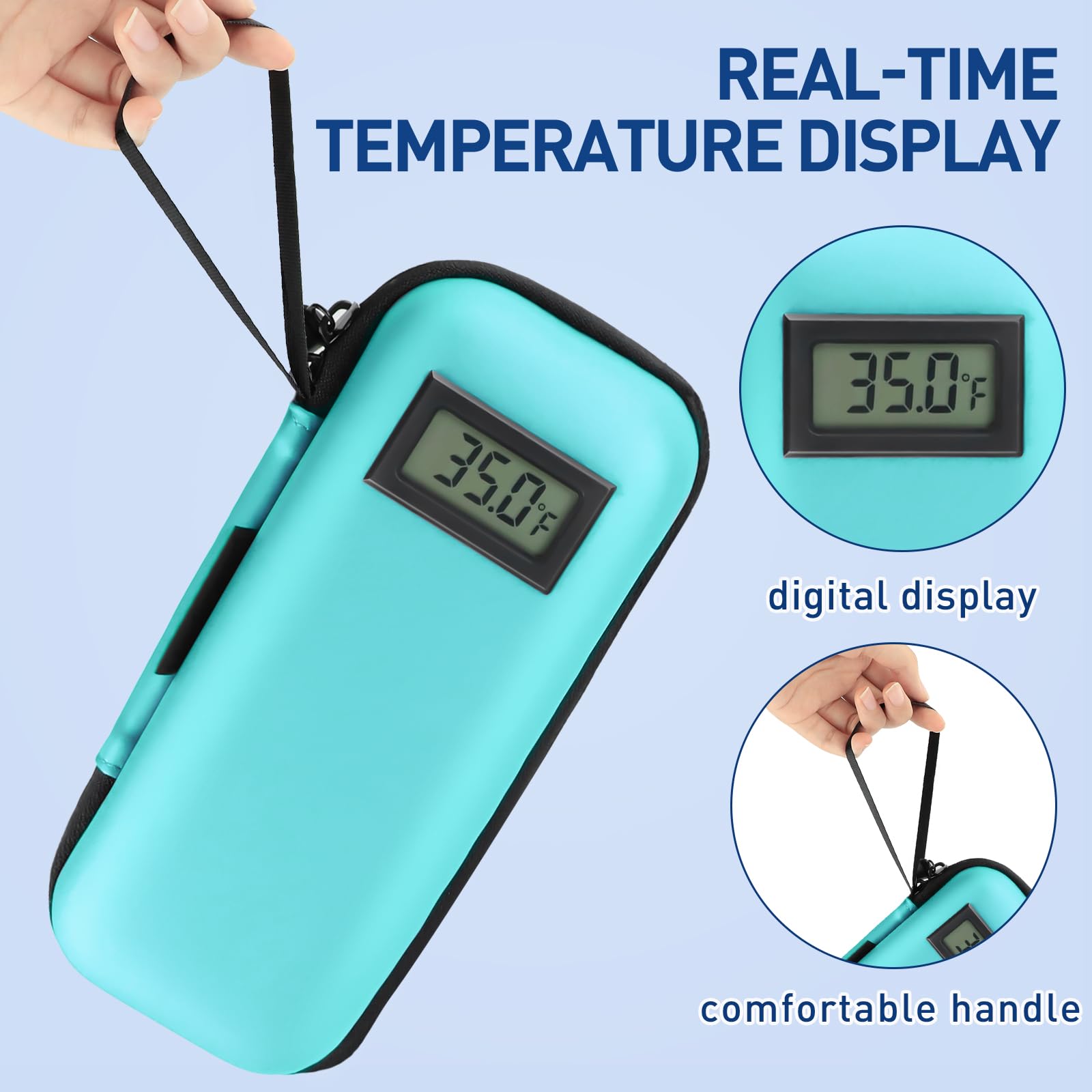 Medineed pantalla de temperatura visible que aporta control inmediato