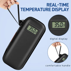 Medineed pantalla de temperatura en primer plano para monitorizar temperatura interna