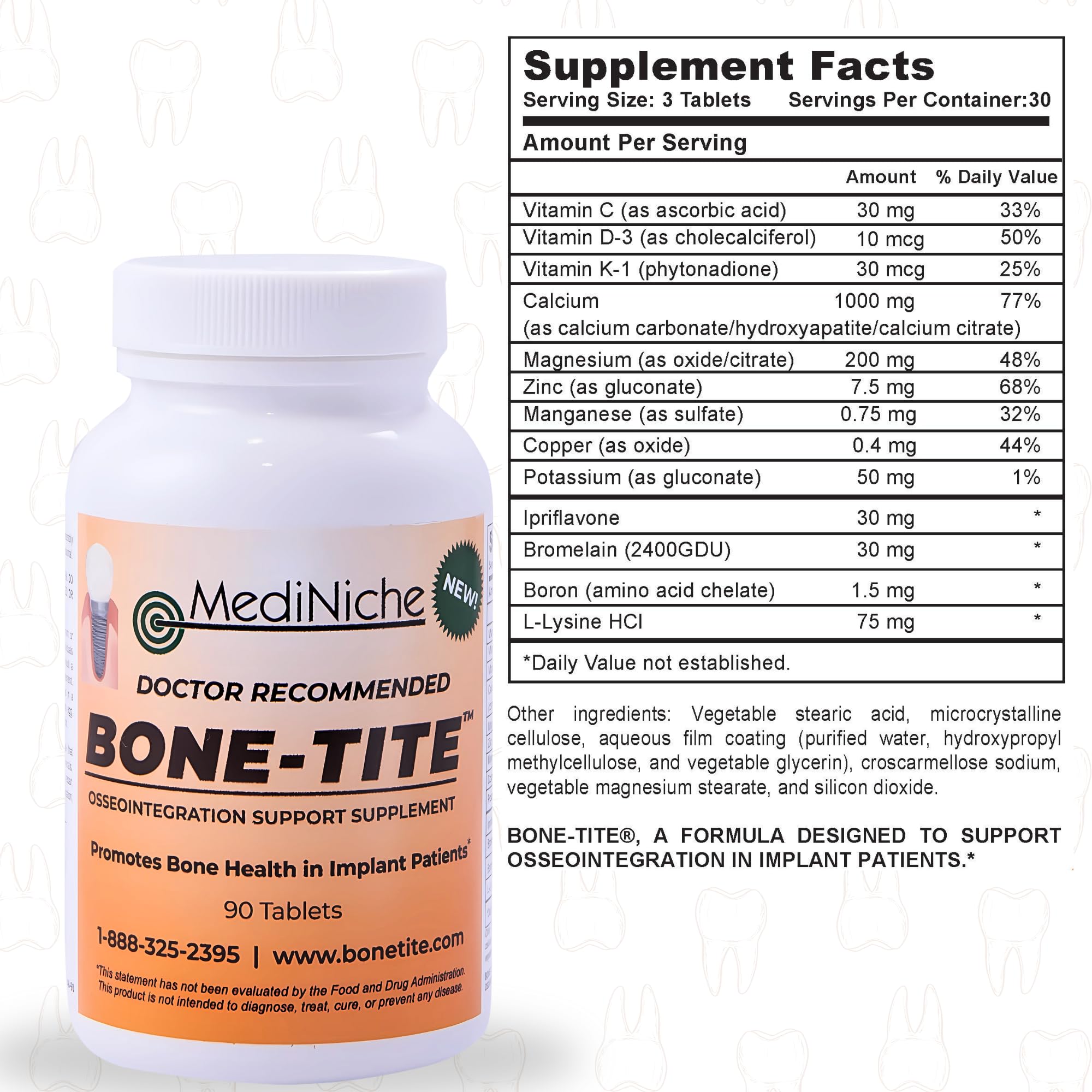 MediNiche Bone-Tite en ambiente dental mostrando uso recomendado