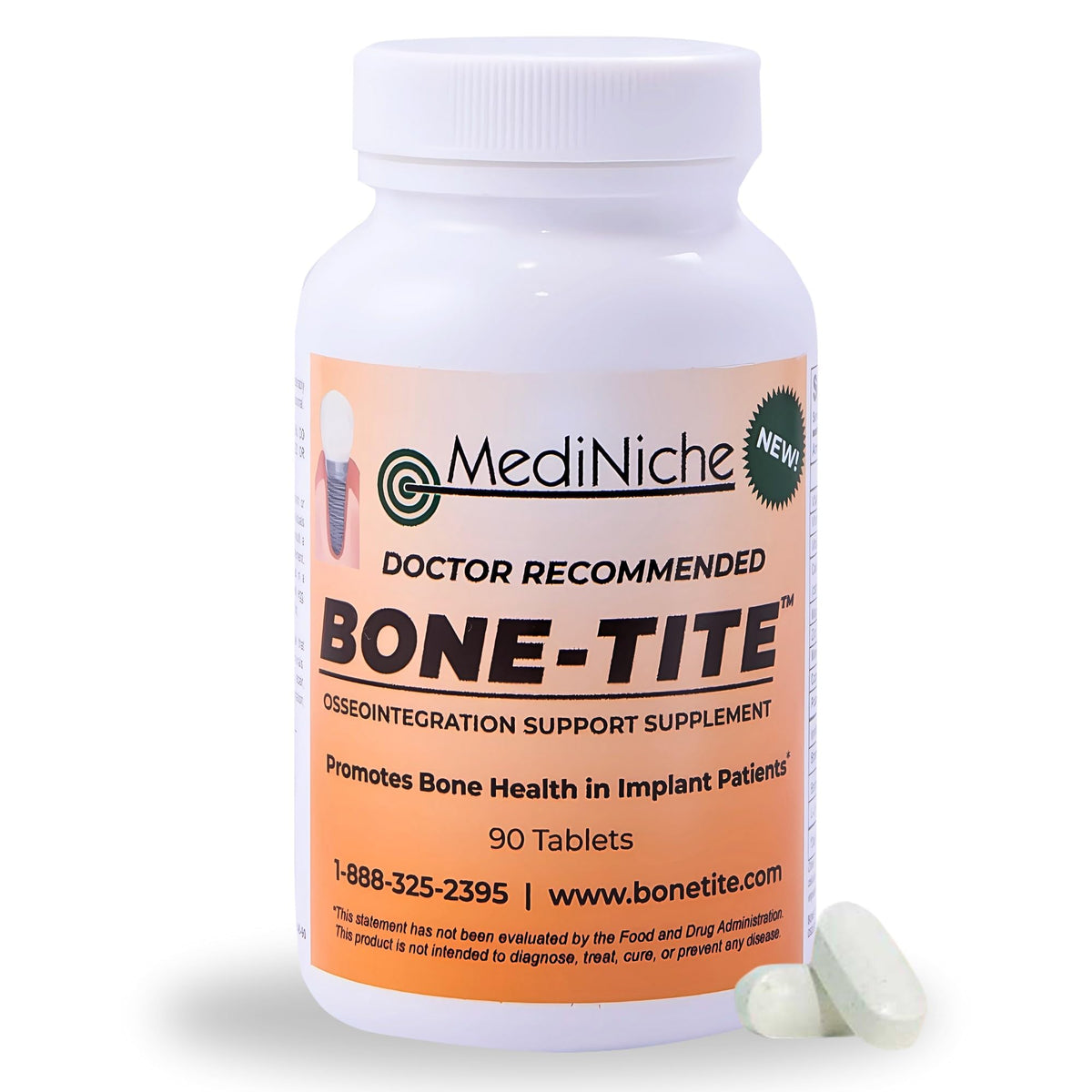 MediNiche Bone-Tite frontal mostrando paquete y beneficios visibles