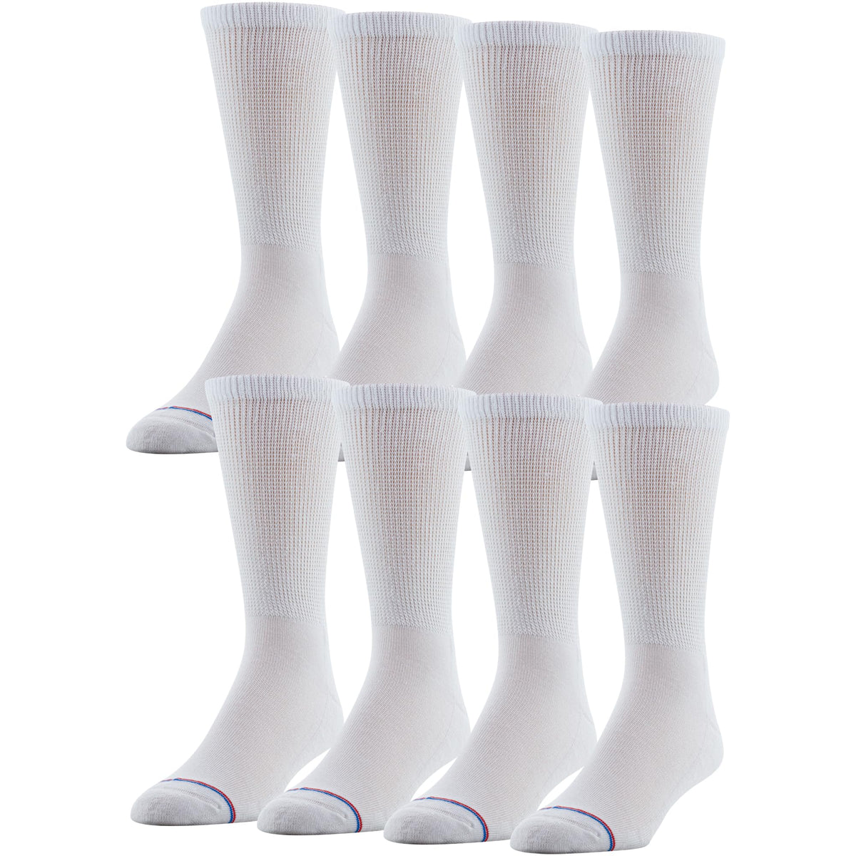 MediPeds empaque frontal mostrando 8 pares y beneficio de confort prolongado