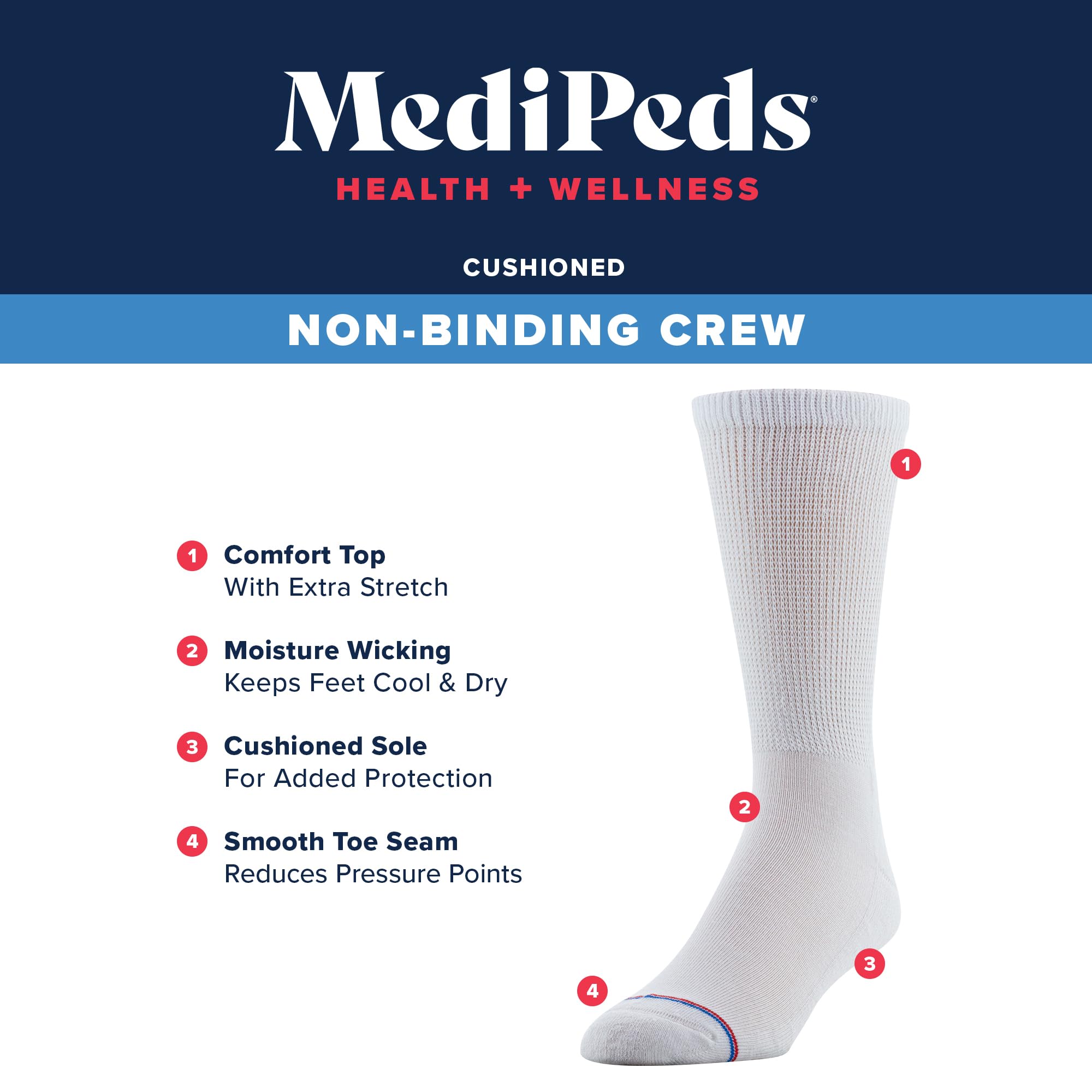 MediPeds etiqueta con instrucciones de cuidado que prolongan vida útil