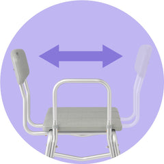 Medline comparación de tamaño en baño para evaluar ajuste y espacio requerido