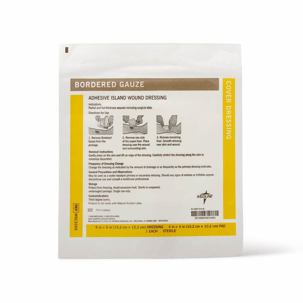 Medline detalle de almohadilla absorbente, bienestar y control de exudado