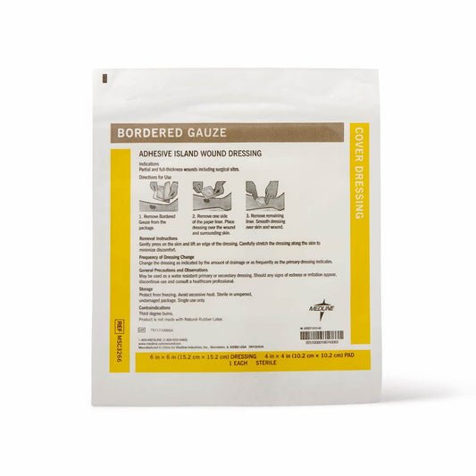 Medline detalle de almohadilla absorbente, bienestar y control de exudado