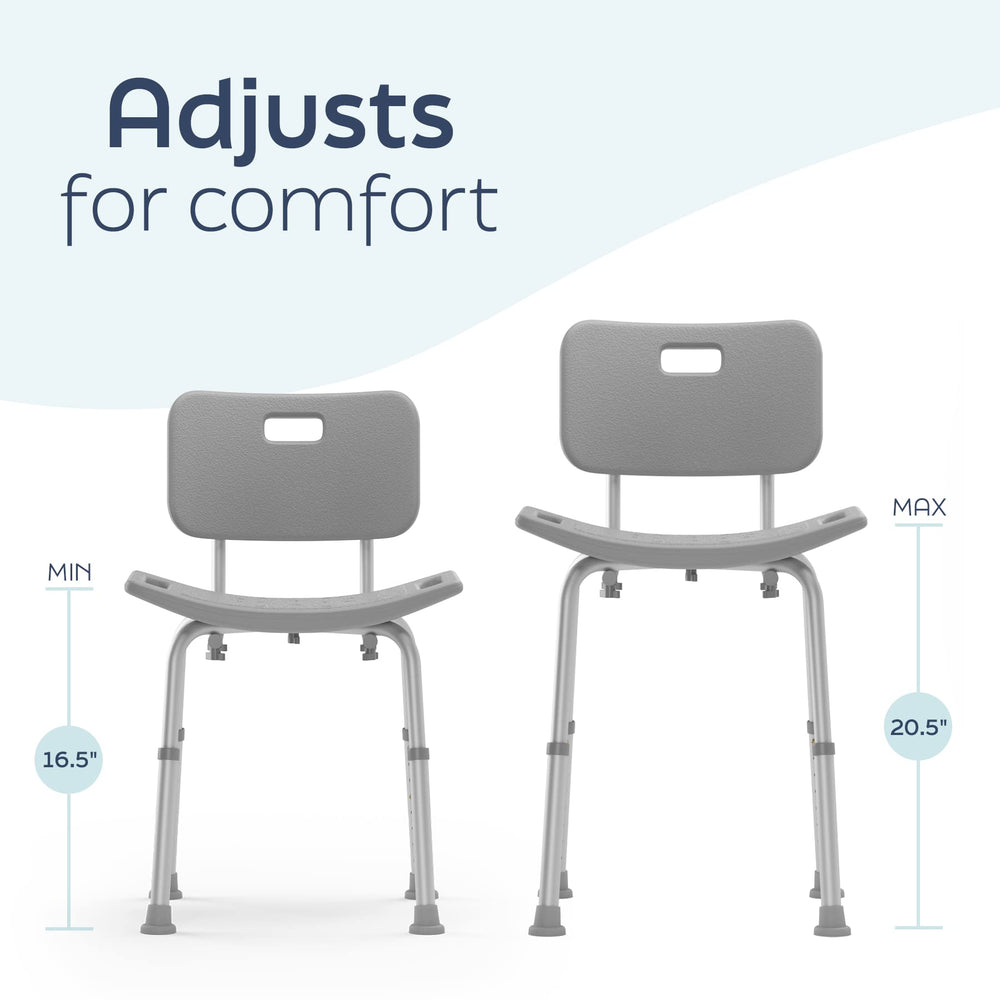 Medline primer plano del asiento con orificios de drenaje y confort