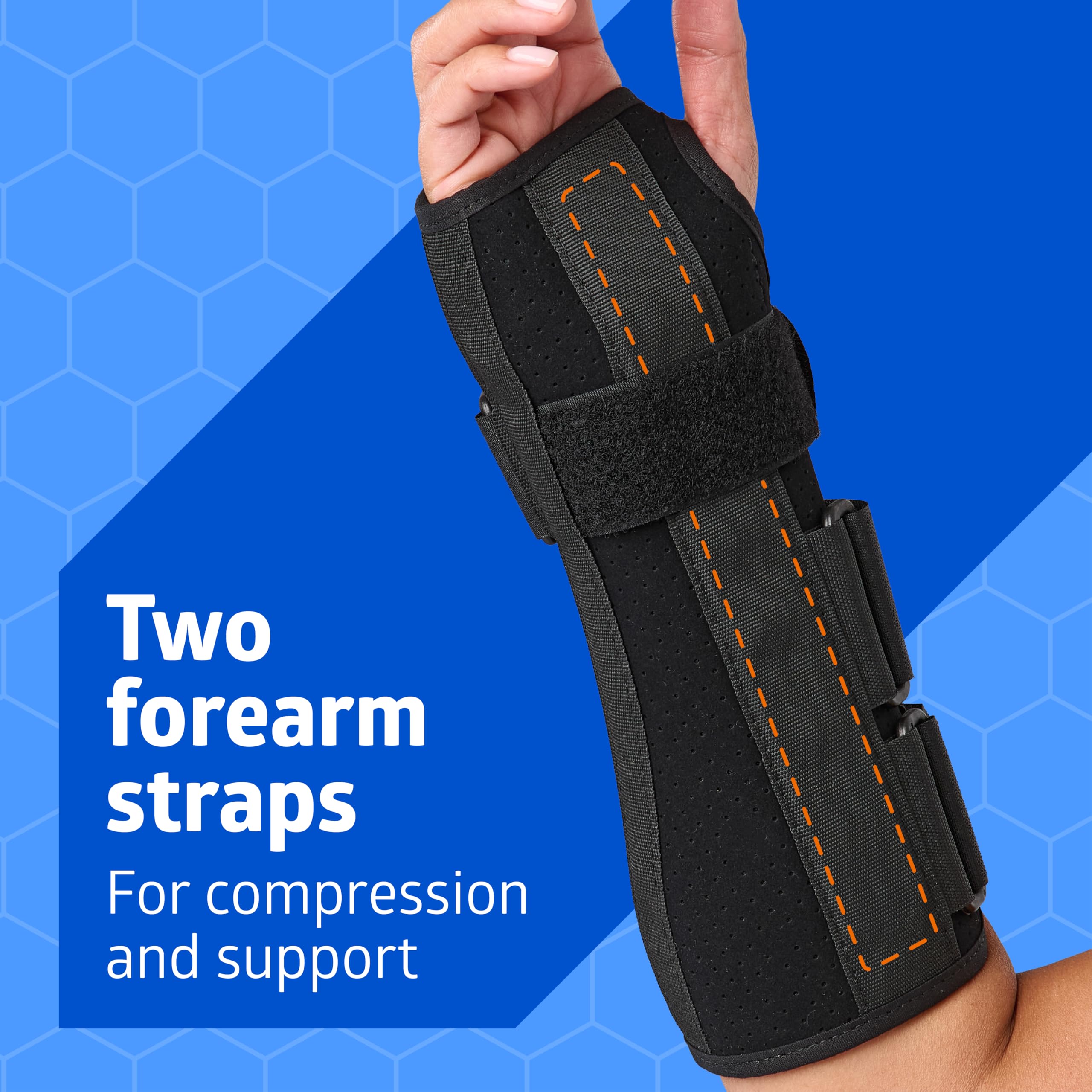 Medline stays dorsal y palmar cosidos que ofrecen inmovilización estable y protección