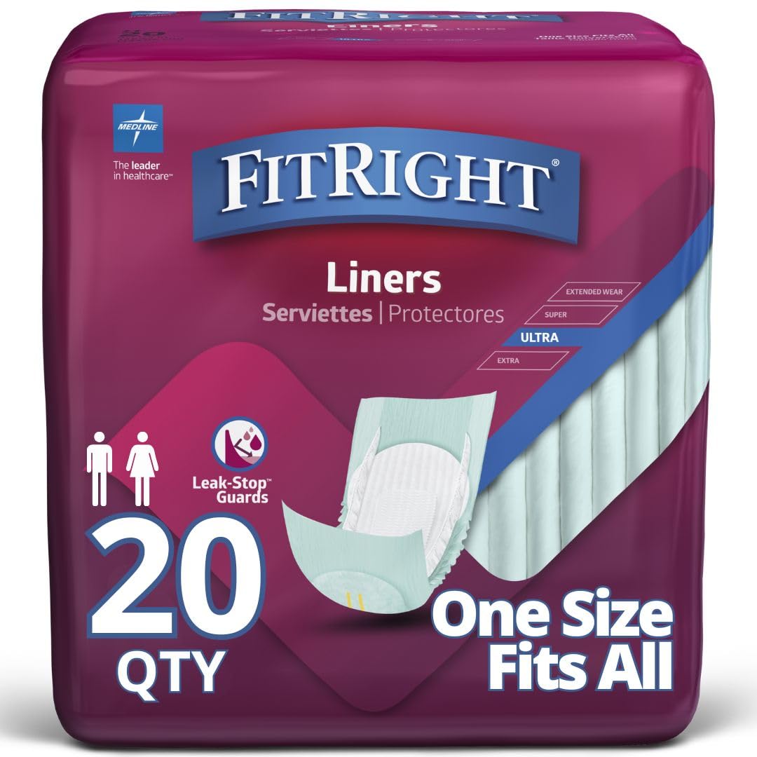 Medline FitRight Plus empaque frontal mostrando cantidad y tamaño para compra segura