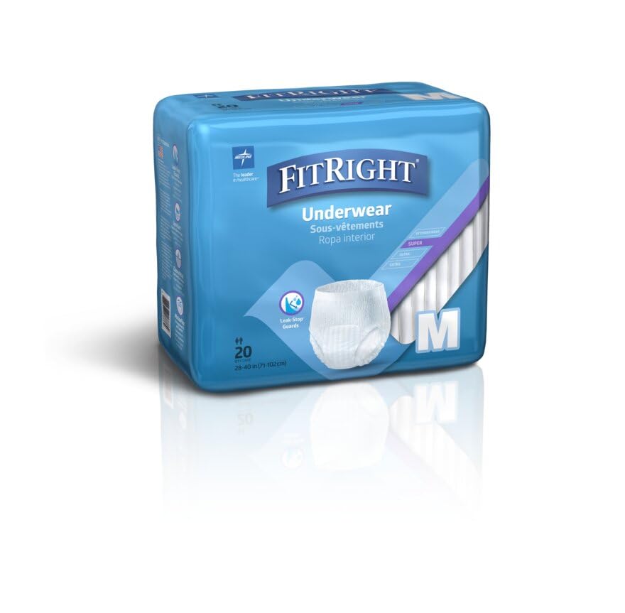 Medline FitRight corte que muestra el núcleo absorbente y contención