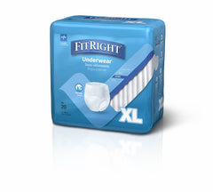 Medline FitRight Ultra modelo usando el calzón de forma discreta bajo la ropa para confianza diaria