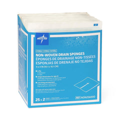 Medline gasa frontal mostrando paquete y ventaja de calidad clínica