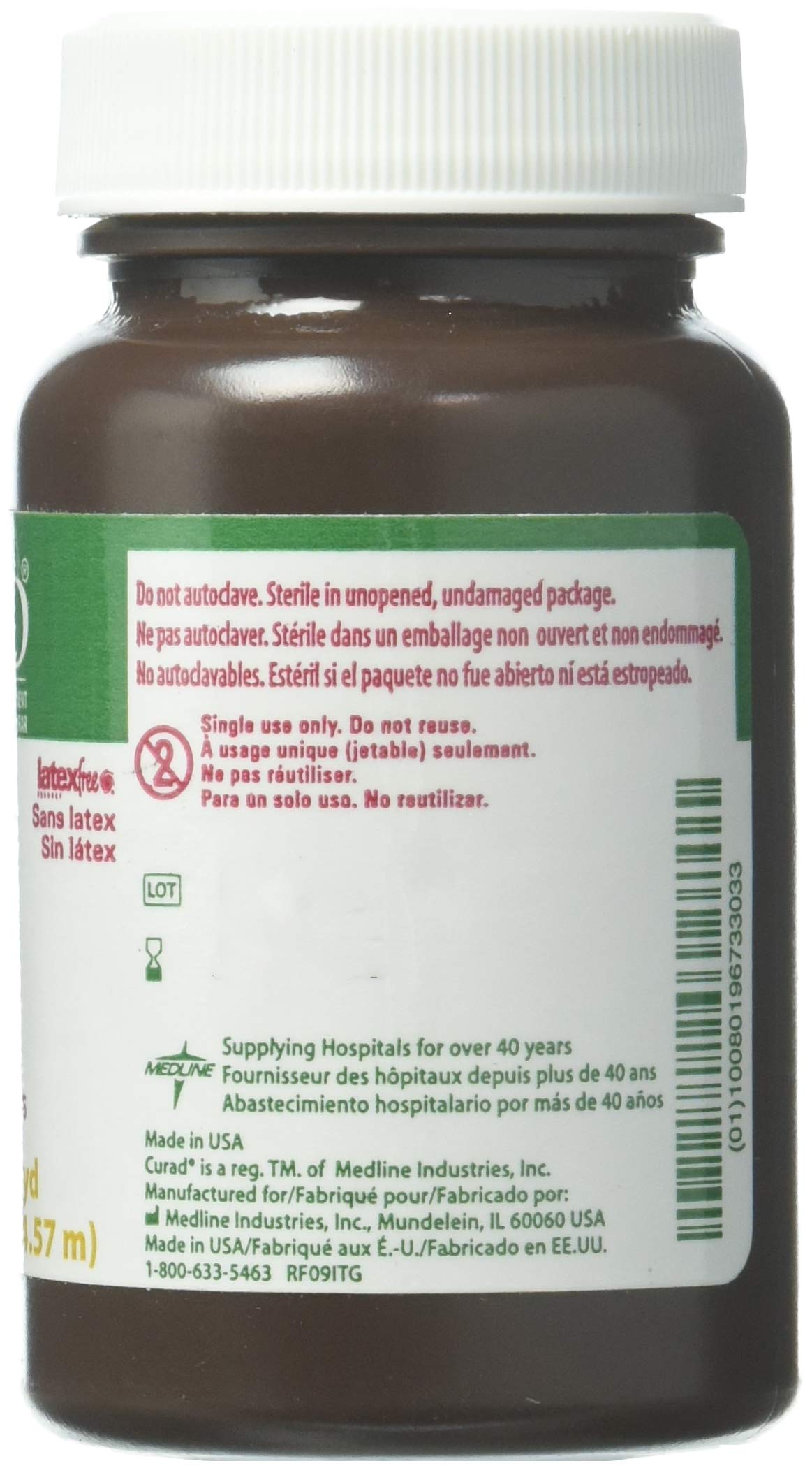 Medline detalle de textura de algodón, tejido apretado para absorción
