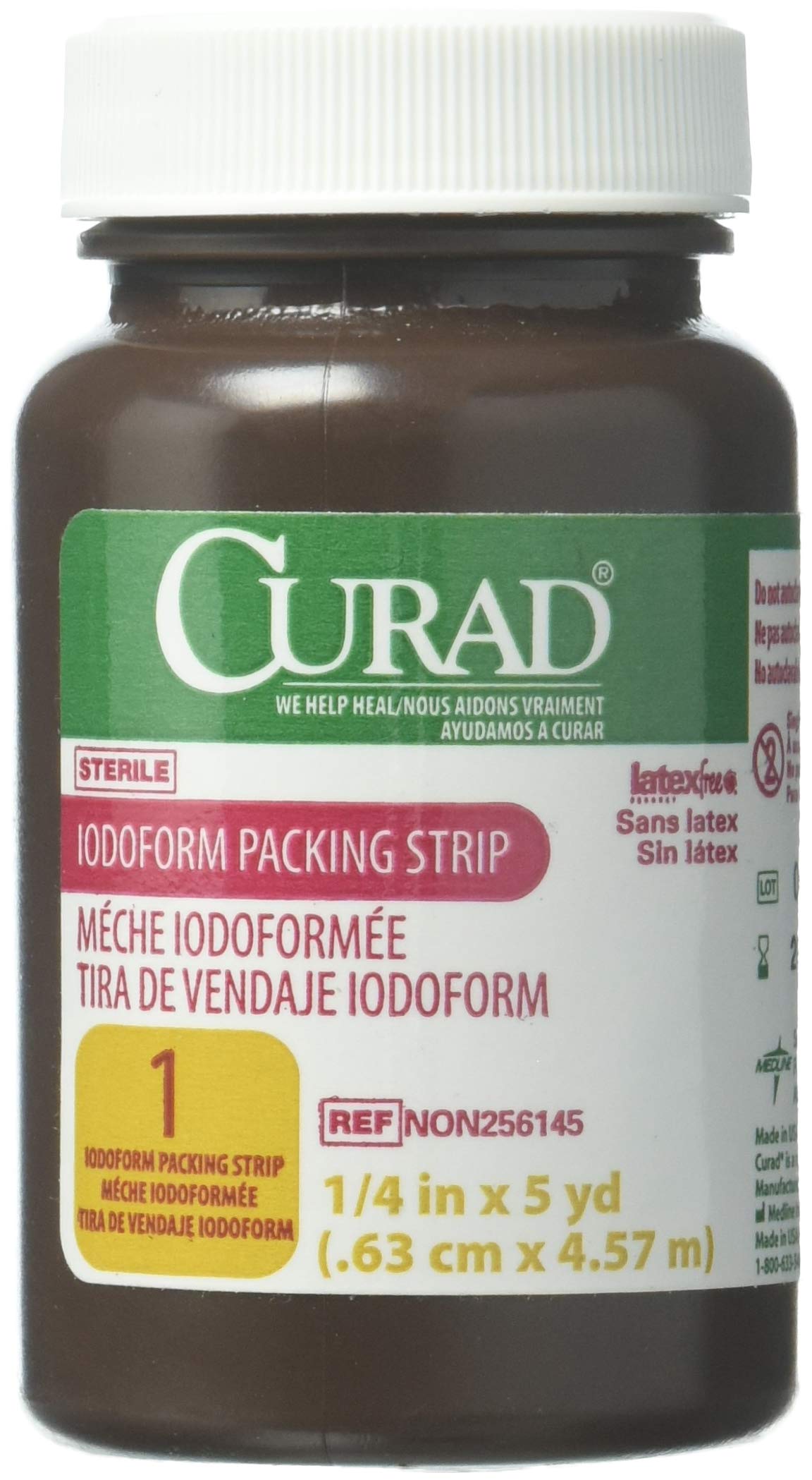 Medline tira de gasa en envase frontal, esterilidad y uso seguro
